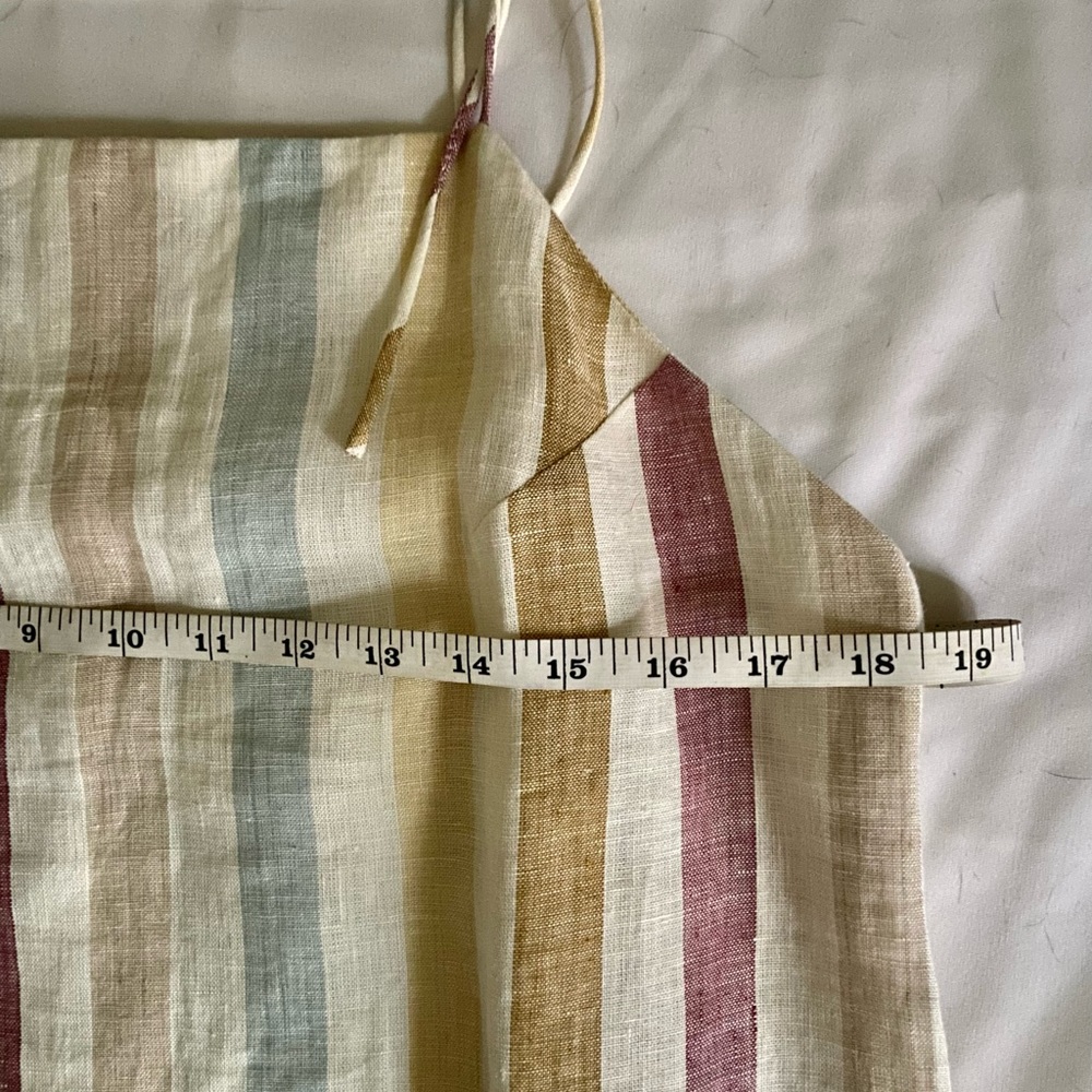 Madewell x LAUDE Organic Linen Jane Maxi Dress in Painter Stripe — Large - Picture 11 of 11